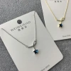 The elegant and simple S925 sterling silver star necklace is a versatile collarbone chain for women and a silver accessory with a slight smile details Picture